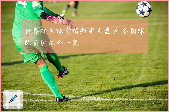 世界杯买球竞猜赔率大盘点 各国球队获胜机会一览